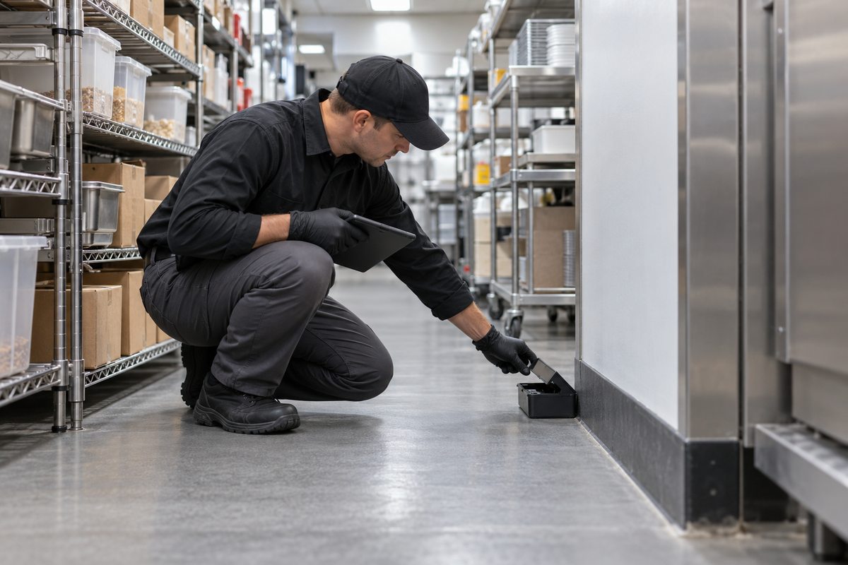 Commercial property pest inspection and monitoring